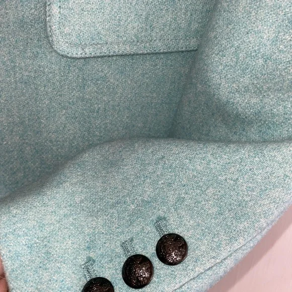 Brand new, never worn. Wool Blazer by Banana Republic, mint green, Size 10 - Picture 9 of 12